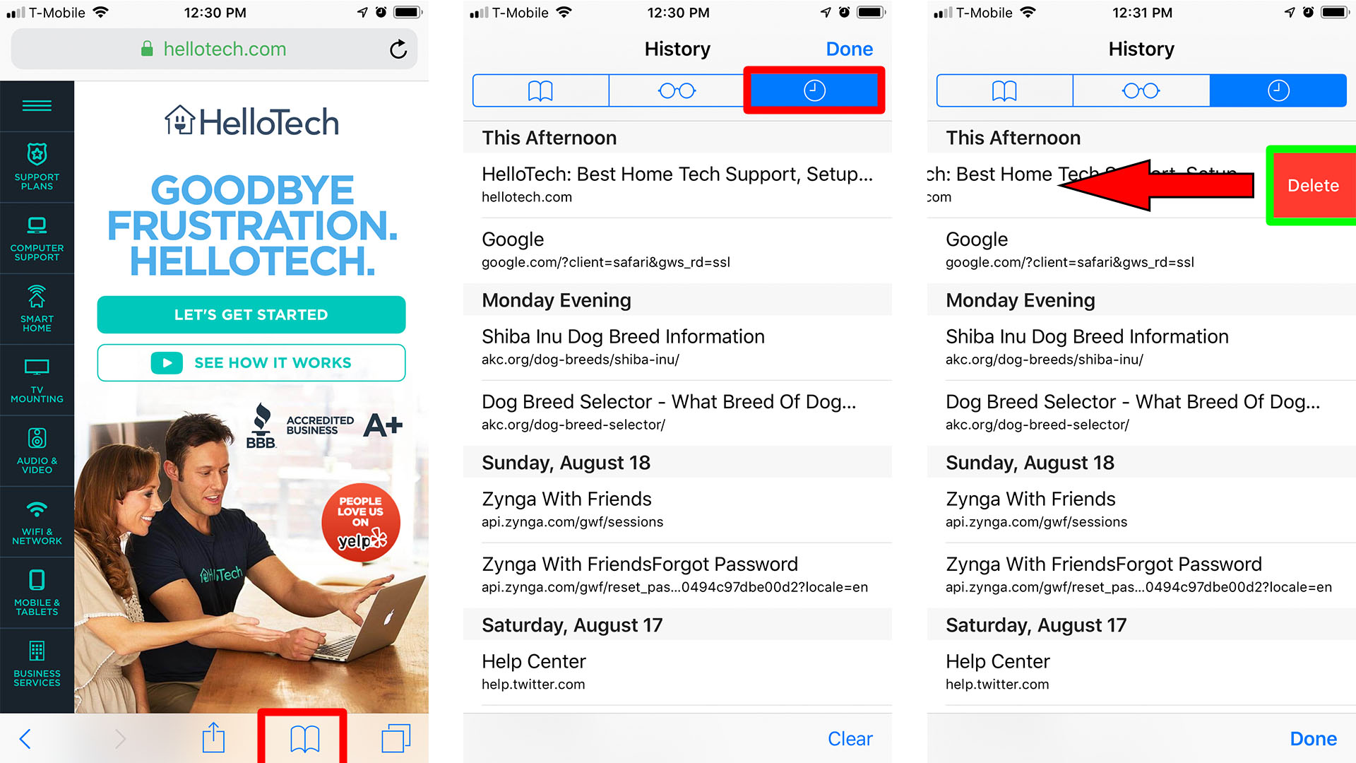How to Clear History of Individual Sites on Safari
